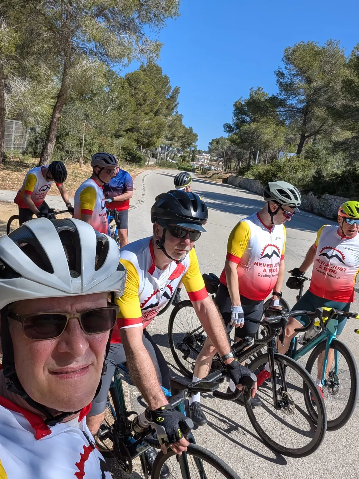 Never Just a Ride guided road cycling group in Jávea